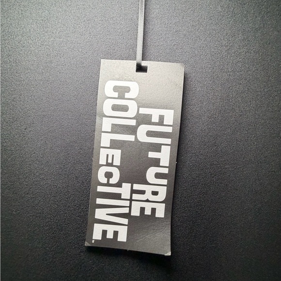 Future Collective Black Pleated Dress with Drop Waist - Picture 5 of 5